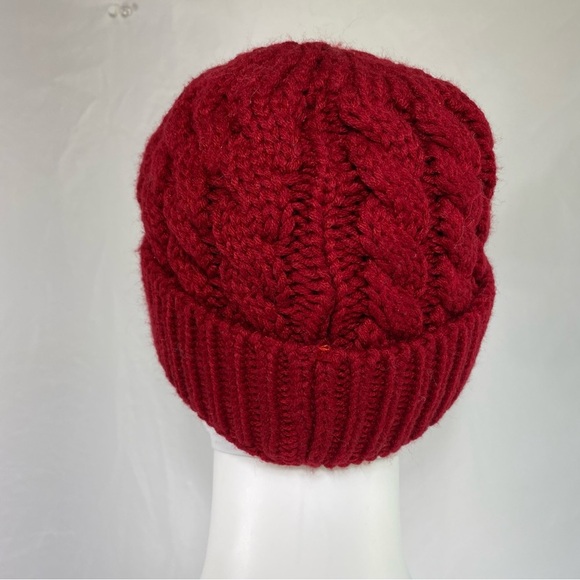 Knitted Wool Beanie Hat w/ Fleece Lining - Picture 5 of 8